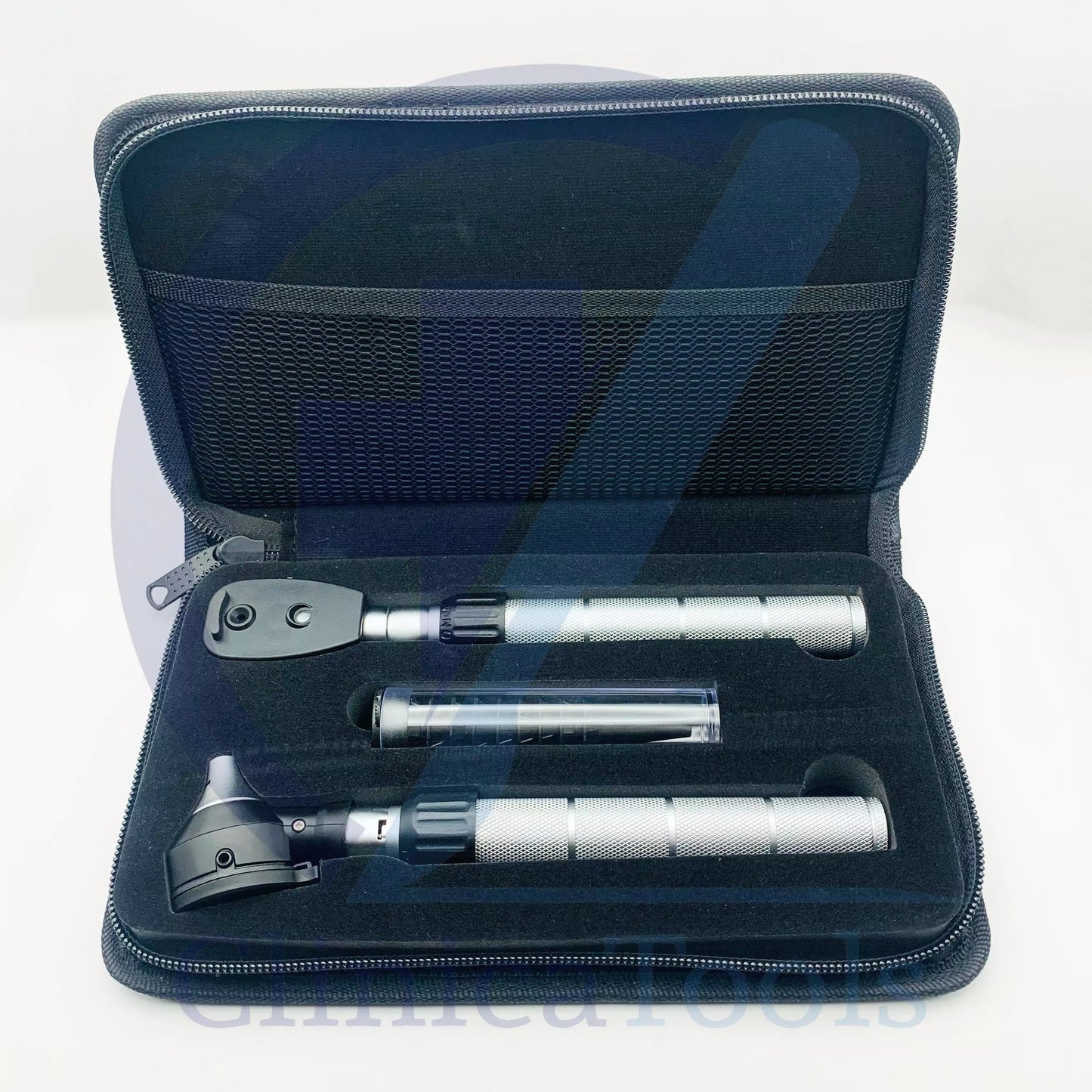 Pro Physician Brass Handle Mini Otoscope and Ophthalmoscope Diagnostic Set