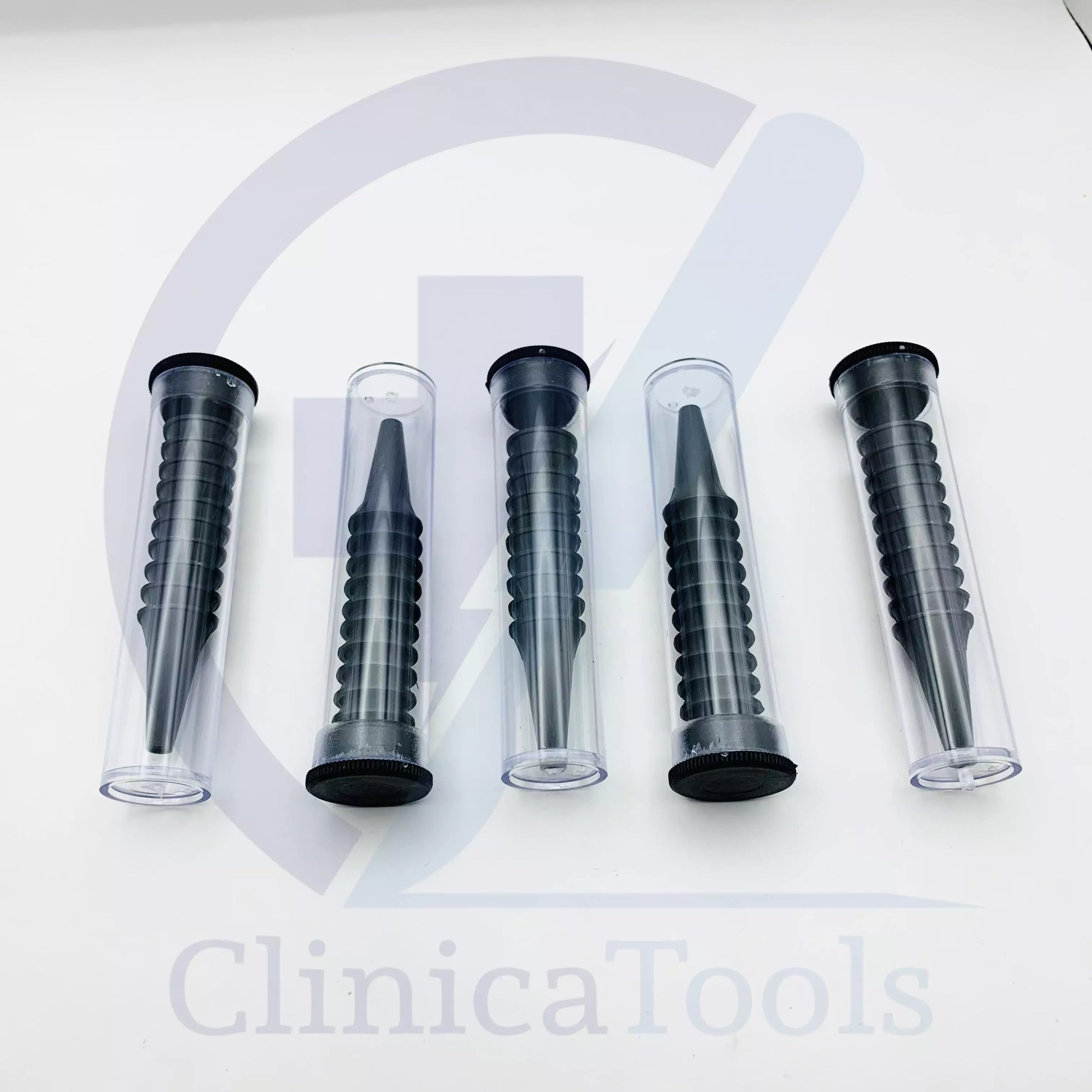 Black Plastic Otoscope Specula Tips – 10-Pack