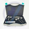 Complete Fiber Optic McCoy Laryngoscope Set for Medical Use