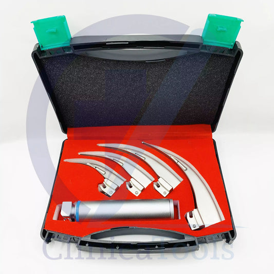 Conventional intubation kit with standard handle for clinics