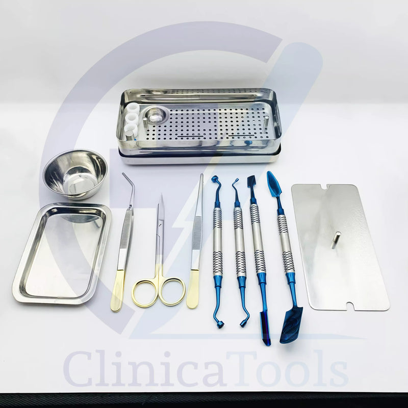 Dental PRF Box GRF System with Blue Stainless Steel Components

