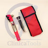 ENT ear diagnostic tool in soft carry case with accessories