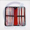 Close-up of double-ended Hegar dilator tips – polished stainless steel