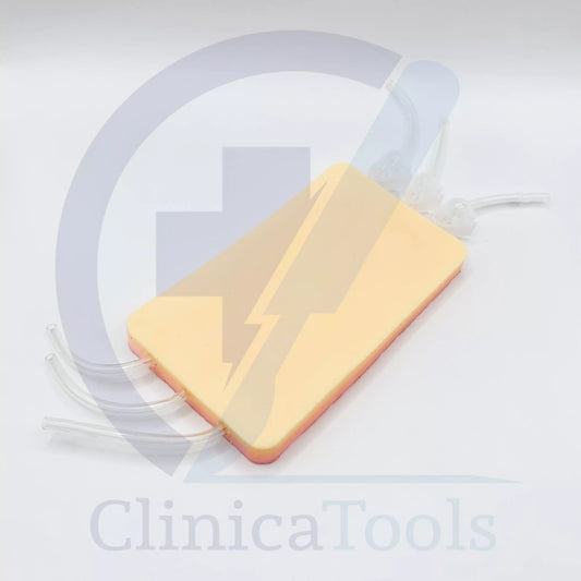 IV insertion training pad with realistic raised veins