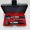 Mini otoscope and ophthalmoscope set with fiber optic lighting in box