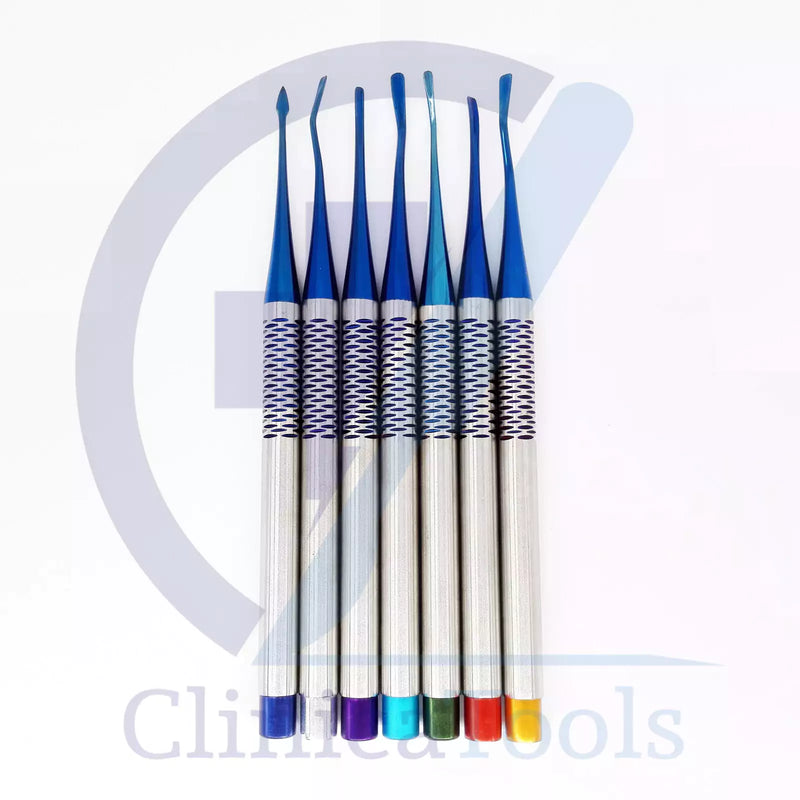 7 Pcs Dental Proximators PDL Luxating Root Elevator Set