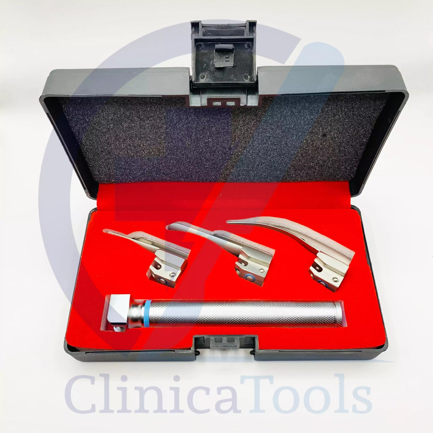 Pediatric Laryngoscope Set – Miller Blade #00, #0 & Mac Blade #1 with Small Handle | Infant Laryngoscope Kit for Airway Management & Intubation