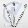 3X Stainless Steel Dental Mouth Mirror #5 with Hollow Handle