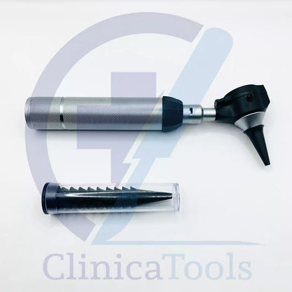Brass Handle of Fiber Optic LED Otoscope – Ergonomic Design for Precise Ear Examination