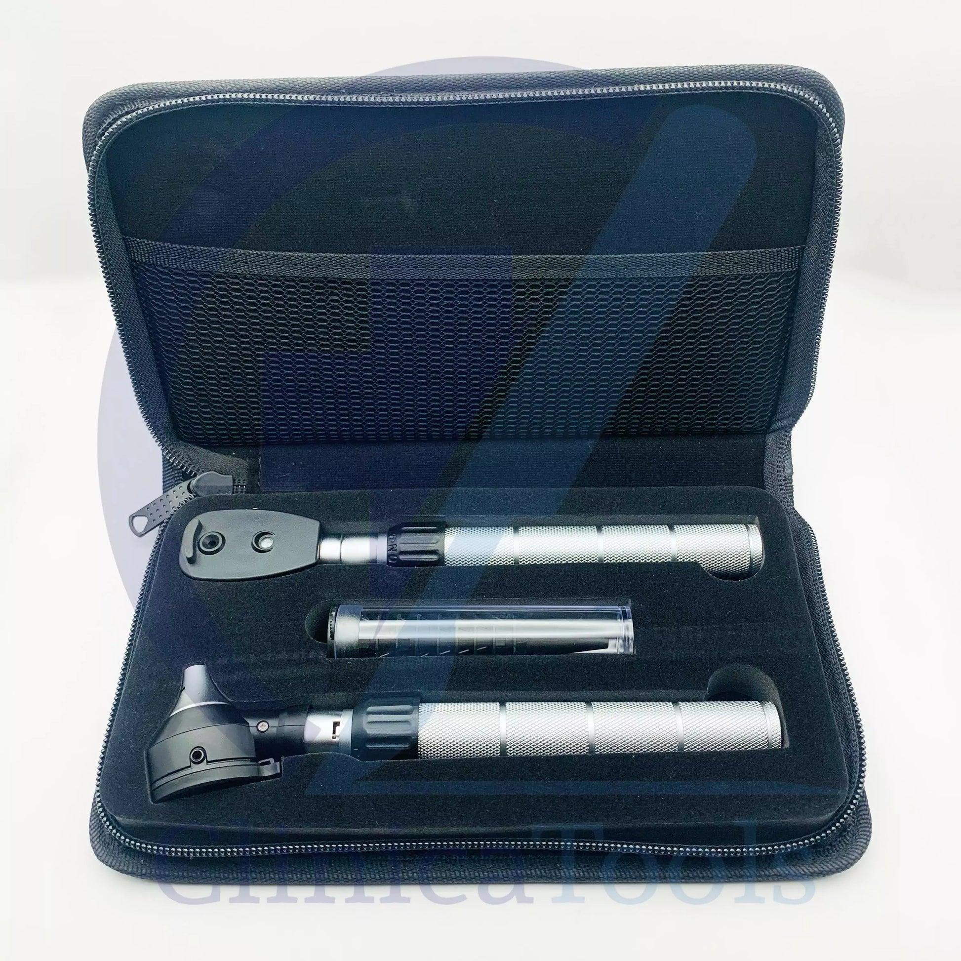 Pro Physician Brass Handle Mini Otoscope and Ophthalmoscope Diagnostic Set